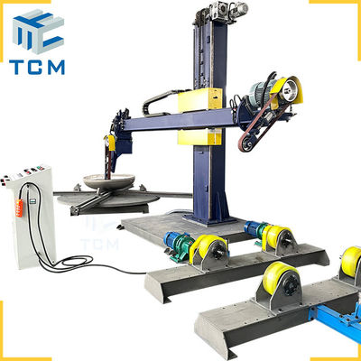 Tank Cap Surface Automatic Polisher 2 In 1 8 - 12 M2/Hour Metal Polishing Machine