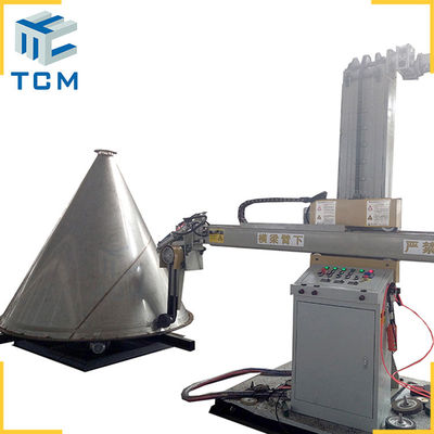 3phase  Dished End Polishing Machine Conical Shell Surface Metal Polish Grinder
