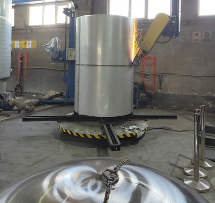Industrial dished end polishing machine  Automatic 2500mm surface polishing machine