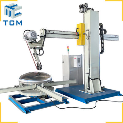 Stainless Steel CNC Polishing Machine For Dish End Surface Metal Surface Polishing