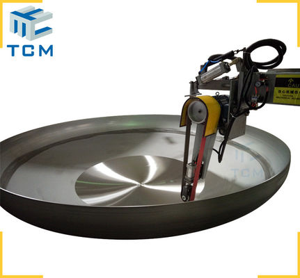 Stainless Steel CNC Polishing Machine For Dish End Surface Metal Surface Polishing