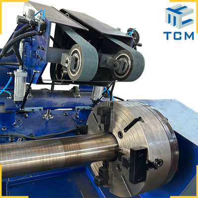 Rod Exterior 22kw Automatic Pipe Polishing Machine Hydraulic Stainless Steel Tube Polisher