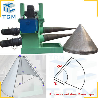 Conical Tank Caps Hydraulic Bending Machine Cone Making Machine 12mm