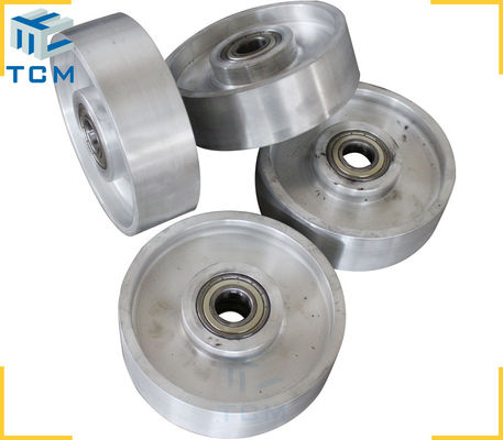 150mm X 50mm Rollers And Wheels Black Steel Roller Wheels