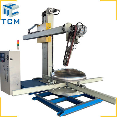 Stainless Steel CNC Polishing Machine For Dish End Surface Metal Surface Polishing