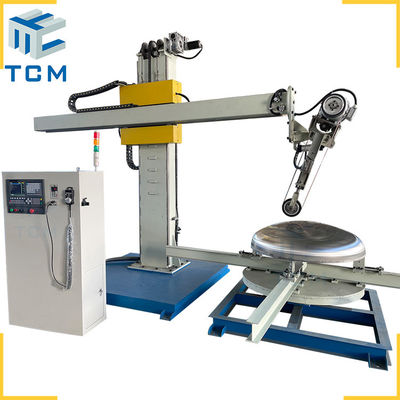 Stainless Steel CNC Polishing Machine For Dish End Surface Metal Surface Polishing