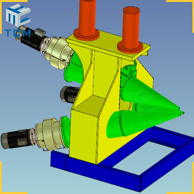 Steel cone folding machine conical head rolling machine from Hefei Trancar Industries