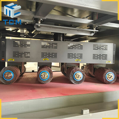 Steel Sheet metal work piece sanding deburring edge rounding machine